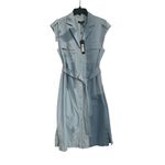 Donna Karan  New York Belt sleeveless dress denim in light blue size M Photo 4