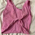 Urban Outfitters bubblegum pink  twist front top Photo 1