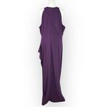 Slny S.L. Fashions Maxi Dress Women's Plus 18 Purple Embellished Halter Neckline Photo 4