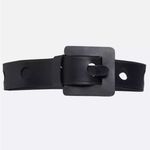 NWT Sea New York Ayden Lamb Leather Mini Skirt with wide belt in Size 0 Black Photo 7