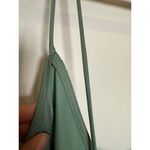 ZARA  Satin Camisole Midi‎ Slip Dress Size Flower Detail Sea Green- Small Photo 5