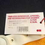 Solid & Striped NWT Rachel Bikini Bottom Belted White Contrast Mod Marigold Gold Photo 9