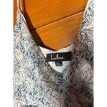 Lulus  These Memories Light Blue Floral Print Ruffled Midi Dress Dance Size XL Photo 3