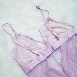 Victoria's Secret Just Sexy Lingerie Pastel Lavender Lace Strappy Bodysuit Photo 6