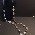 Ny Collection NY purple and clear long single strand necklace Photo 0