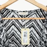 Ramy Brook NWT  Cassie Crochet Knit Boho Mini Dress | Sz Small | Black & Silver Photo 8