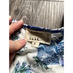 Floral‎ Crop Wrap Top Small White Blue Boho Cottagecore Prairie Italy Mamma Mia Photo 2