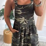 Blue Velvet Camo Wide leg Overalls Size L Photo 3