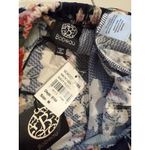 Bobeau NEW  Floral Asymmetrical Skirt Med Ruffle Vacation Bloom Dark Romantic Photo 2