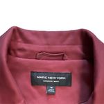 Andrew Marc  Maroon‎ Longline Blazer Coat Gold Button Classic Jacket Size M Photo 6