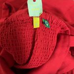 Farm Rio NWOT  Stretch Linen Blend Cami Maxi Dress Size M Classic RED Photo 12