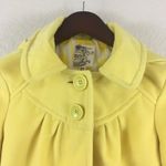 Anthropologie  Tulle Yellow Velour Coat Photo 6