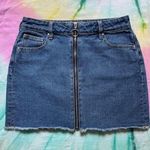 PacSun 👖2/$30 | O-Ring Zip Front Denim Skirt - Medium Indigo | Size 26 Photo 0