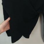 Open Edit  | Black Wrap Style Long Sleeve Sweater Size Small NWT Photo 3