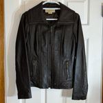 Michael Kors Michael Women’s Leather Jacket Size Med-EUC Photo 0