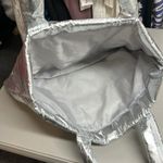 Bath & Body Works NEW Silver Quilted Puffer Tote Bag NWT Photo 4