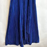 Anthropologie MAEVE Size Small SONATA BLUE PLEATED WIDE LEG CAP SLEEVE JUMPSUIT Photo 9
