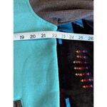 Southpole Varsity Jacket Teal/Gray Snap Up Pockets Size Large Embroidered Logo Blue Photo 5