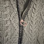 Diesel  Vintage Gray Cowl Neck Cable Knit Sweater Wool Vest Fisherman Grunge XL Photo 3