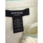 Cotton Express Express Vintage 90s White Blue Lace Bow Trim Babydoll Dress Midi Size 8 Photo 2