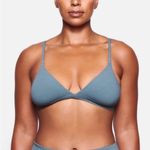 SKIMS ‎ Cotton Jersey Triangle Bralette - Kyanite - NWT size XXS Photo 0