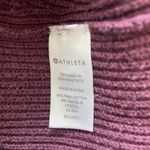 Athleta Silk Blend Rest Day Asymmetrical Hem Crewneck Sweater Burgundy Sz Medium Photo 7