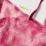 Show Me Your Mumu NWT  Pink Tie Dye Scrunch Bikini Destin Top Del Rey Bottoms Set Photo 9