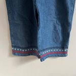 Mountain Lake VINTAGE DENIM CROPPED‎ AMERICAN FLAG CAPRI OVERALLS Photo 2