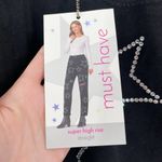 Simple Society NWT  Star Embellished Super High Rise Straight Jeans Photo 2