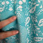 Talbots  Turquoise Floral Sleeveless Collared Shirt Dress Small Stretch Preppy Photo 4