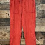 Anthropologie  Red Drawstring Pants Photo 0
