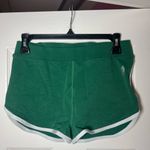 Free People Movement  Duet Micro Mini Shorts Green White Sporty Gym Size M/L Photo 2