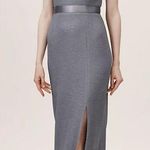 Adrianna Papell NEW NWT  BHLDN Idris Open Back Maxi Gown Hydrangea Gray Blue Photo 0