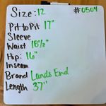 Lands' End Lands'‎ End Leopard Print Sleeveless Midi Career Office Knee Length Dress 12 Photo 4