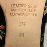 Vtg 80s Nando Muzi VELLUTO velvet embroidered gold thread pumps women’s size 7.5 Black Photo 8