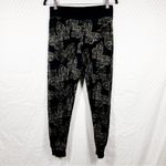 Johnny Was Johnny Wash Black Brown Zuri Butterfly Print Velour Jogger Pants Photo 1