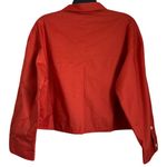 Everlane  Woven PJ Top Boxy Button Down Drop Shoulder Long Sleeves Orange M Photo 3