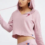 Aviator Nation Aviation Nation bolt striped relaxed cropped hoodie-
Pink size L Preppy Casual Photo 0