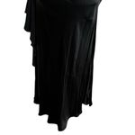 Meshki Black Calliope One Shoulder Maxi Dress Satin Draped Women’s Size XS Photo 4