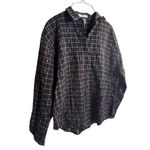 VTG Maggie & Max Women Black Checkered Long Sleeve BirdHouses Embroidery SZ L Size L Photo 3