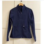 FIGS  On Shift Contour Knit Jacket in Navy, Size Small Photo 8