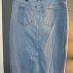 Torrid NWT Midi Denim Front Slit Skirt, Light Blue Denim Pencil Skirt Photo 5