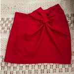 Anthropologie  Maeve Twist Mini Skirt Christmas holiday NEW Size 14 Photo 2