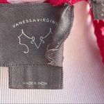 Anthropologie  Vanessa Virginia Embroidered White and Pink Cotton Eyelet Top S Photo 7