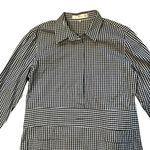 Claridge + King Black Gingham Banded Cotton Shirt Dress, Sz M Size M Photo 10