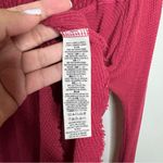 Free People  Red Spring Valley Waffle Knit Top Photo 2