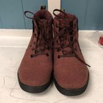 Dr. Martens  Maegley Boots‎ Soft Wair Cherry Canvas Side Zip Women’s Sz 7 Photo 1