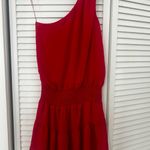 Revolve Krissa Red One-Shoulder Dress Photo 4