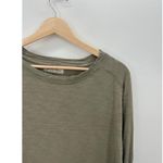 We The Free Arden Extra Long Cotton Top In Washed Army Long Sleeve Women XS Photo 4