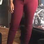 Aeropostale Burgundy High Waisted Jeggings Photo 0